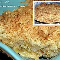 recette Crumble banane / coco