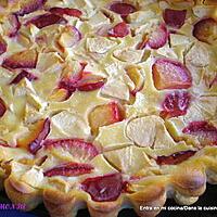 recette TARTE POMME-PRUNES ROUGES