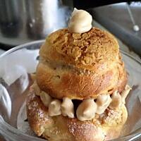 recette Religieuse vanille/café et son craquelin au curcuma