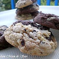 recette COOKIES MARBRéS DEUX CHOCOLATS