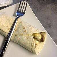 recette Wrap boeuf sauce cheddar