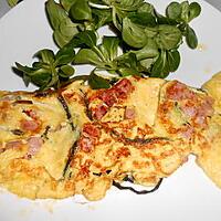 recette OMELETTE ASPERGES SAUVAGES ET JAMBON