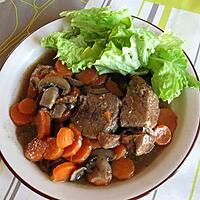 recette Boeuf carottes au bouillon de boeuf