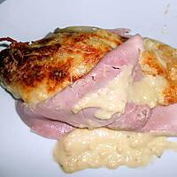 recette ENDIVES GRATINEES EN CORNET DE JAMBON