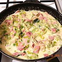 recette Poêlée de poireaux et jambon