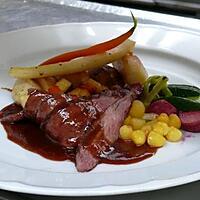 recette Magret de canard aux gros sel, sauce à l'orange