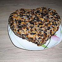 recette fondant amande, choco-café de cathou pour la saint valentin.