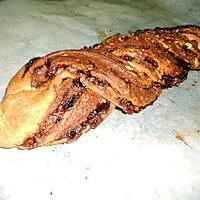 recette Tresse au Nutella pralin amande