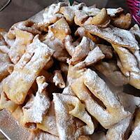 recette MERVEILLES  (beignets de mardi gras)