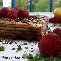 recette MILLE CRêPES FRAMBOISE & CHOCOLAT