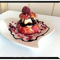 recette profiterole girly vanille framboise