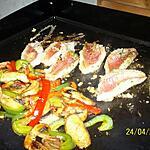 recette Rouget et légumes à la plancha