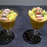 recette salade d'avocat /carotte et crevettes