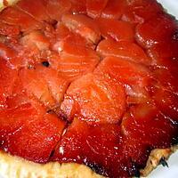 recette tarte   tatin et cassolettes aux oranges confites  sur fond   aux  biscuits  de reims