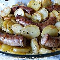 recette Saucisse de Toulouse confite et pommes de terre fondantes