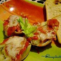 recette ~Coquilles géantes farcies~ 