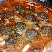 recette Pizza au boulettes