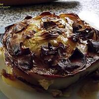 recette GATEAU DE POMMES DE TERRE AUX CEPES ET FUME DE CANARD