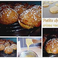 recette Petits choux à la crème vanille