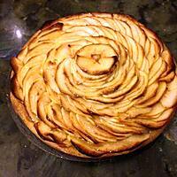 recette Tarte aux pommes - rosace