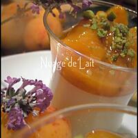 recette Panna Cotta Lavande et sa Compotée d'abricots