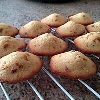 recette Madeleines sirop erable/pralin