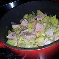 recette Sauté de pommes de terre au cervelas