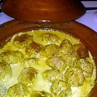 recette Tajine de boulette de poisson a la creme