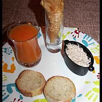 recette Cornet saumon ciboulette