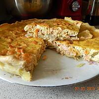 recette Quiche au saumon et endives