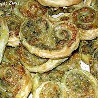 recette Palmiers apéritifs au pesto et au comté