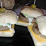 recette Burger brasserie a la sauce roquefort-bleue