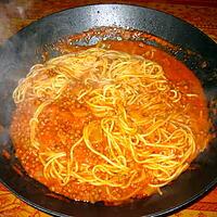 recette Tagliatelles aux lentilles et à la  salsa de tomates