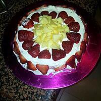 recette Gateau foure a la pomme cha'tilly et fraises a