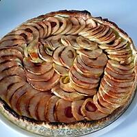 recette tarte aux pommes coulis de fraise