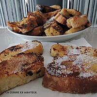 recette Pain perdu cannelle et rhum