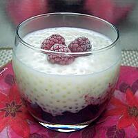 recette tapioca au lait de coco et fruits rouges