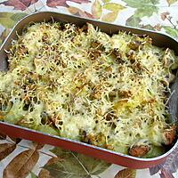 recette Gratin de Morue aux pommes de terre et champignons au curry