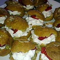 recette Choux chantilly fraise amande