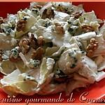 recette Salade d'endives aux noix et sauce au Roquefort