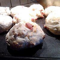 recette Petit pain comté/ lardons
