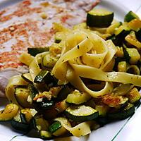 recette Courgette et tagliatelles