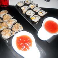 recette Sushis saumon poivron mozzarella