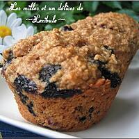 recette Muffins aux bleuets, à la banane et à l'avoine