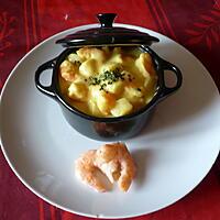 recette Cocotte petoncles/crevettes