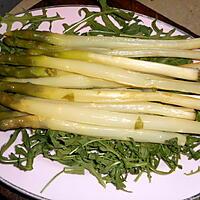 recette Asperges violettes sauce vierge parfumée