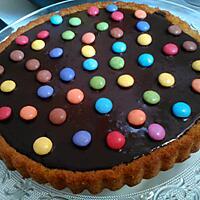 recette Tarte au chocolat et aux smarties