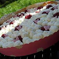 recette Tarte au citron et framboises avec chantilly au mascarpone