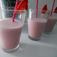 recette Milk shake aux fraises