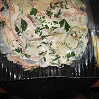 recette pavé de saumon aux tagliatelles carottes courgettes sur une idée de choupette two